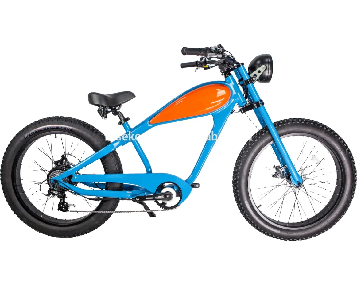 Clrak Bisek 1000w Electric Bike 26 Inch Fat Tire Electric City Bike 48V 20Ah Front Suspension Electric Retro Ebike