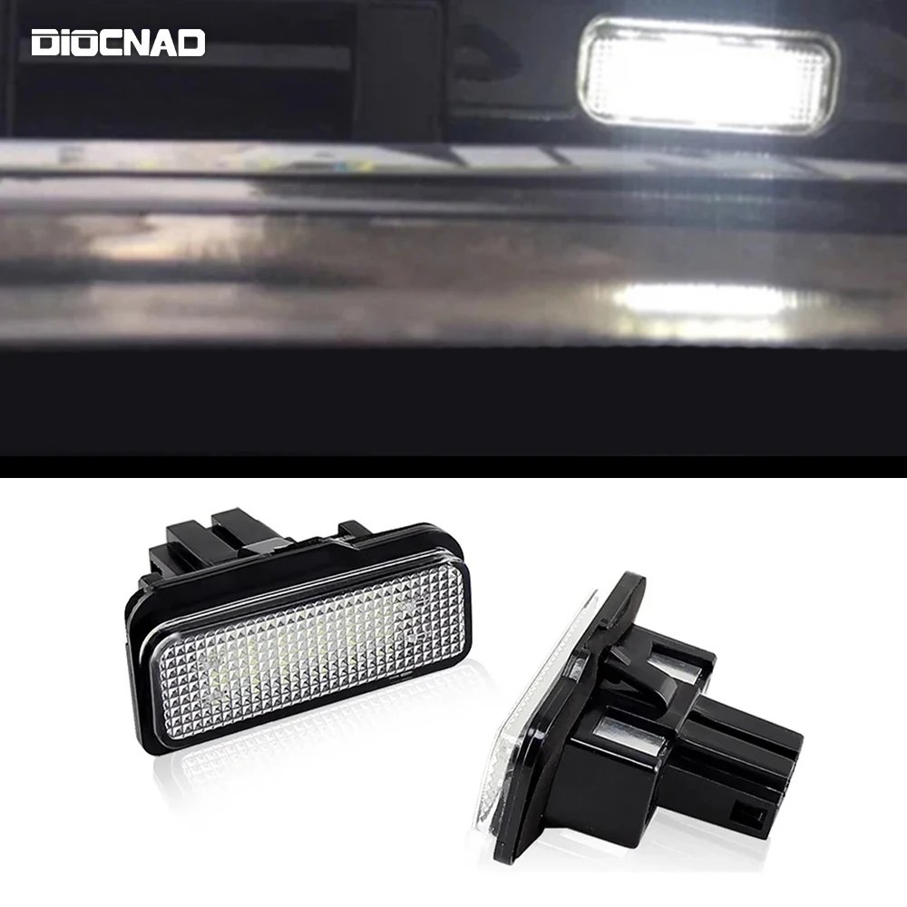 2pcs License Plate Light For Mercedes Benz C-Class S203 E-Class W211 S211 CLS-Class W219 SLK-Class R171 Led Number Plate Lamp