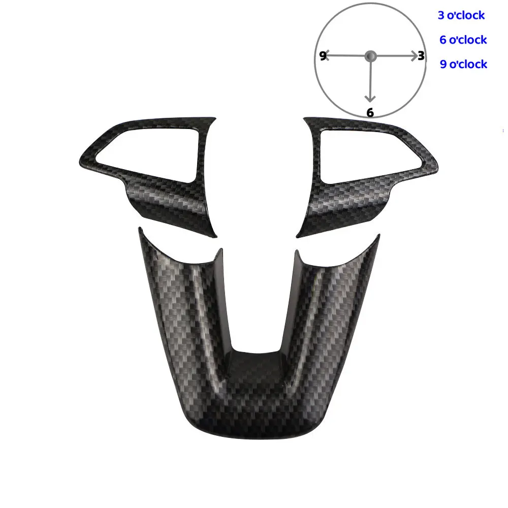 Steering Wheel Decoration Moilding Frame Cover Trim for Ford Focus 3 MK3 2015 2016 2017 2018 Car Interior Style