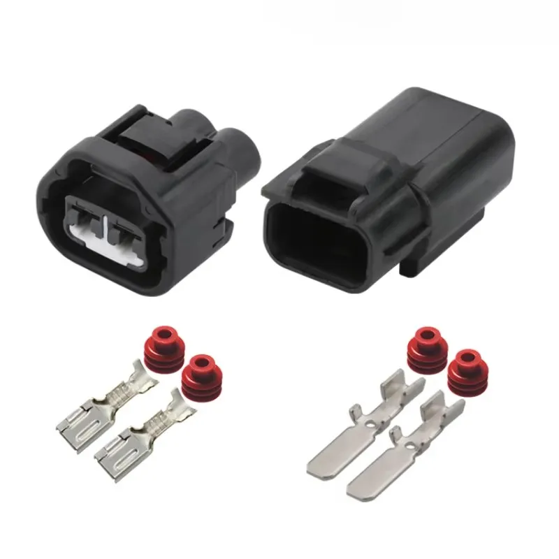 

1SET DJ7023C-4.8-11/21 car wire connector Harnes cable 2 pin automotive waterproof plug Include terminals seal