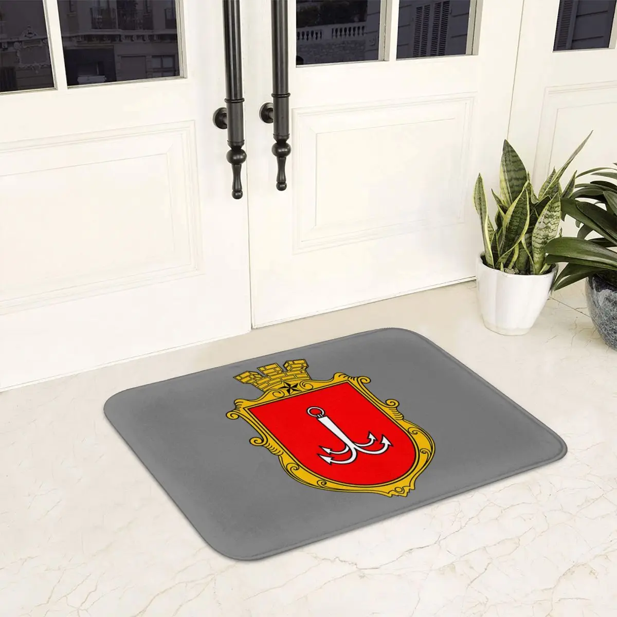 Coat Of Arms Of Odessa, Ukraine Anti-slip Doormat Floor Mat Dust-proo Carpet Rug for Kitchen Entrance Home Bathroom Footpad Mats