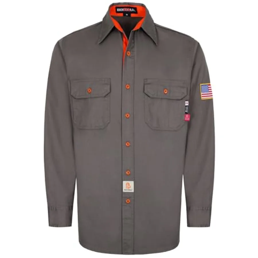 

Рубашки BOCOMAL FR для мужчин: огнестойкие, легкие, с защитой от огня по стандарту NFPA2112, для сварочных работ, с водо- и маслоотталкивающей пропиткой.