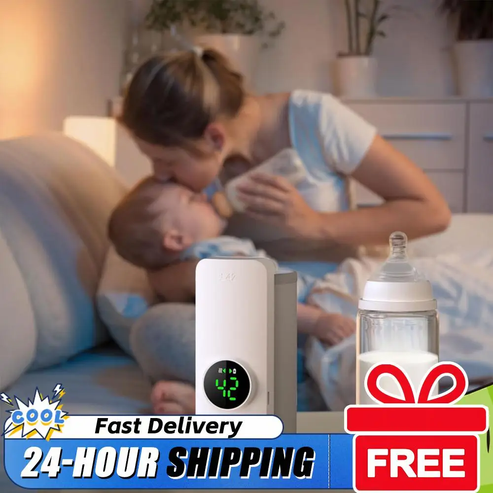 

Portable Bottle Warmer Rechargeable Baby Bottle Warmer with Temperature Control Travel Warmer for Traveling Camping Home