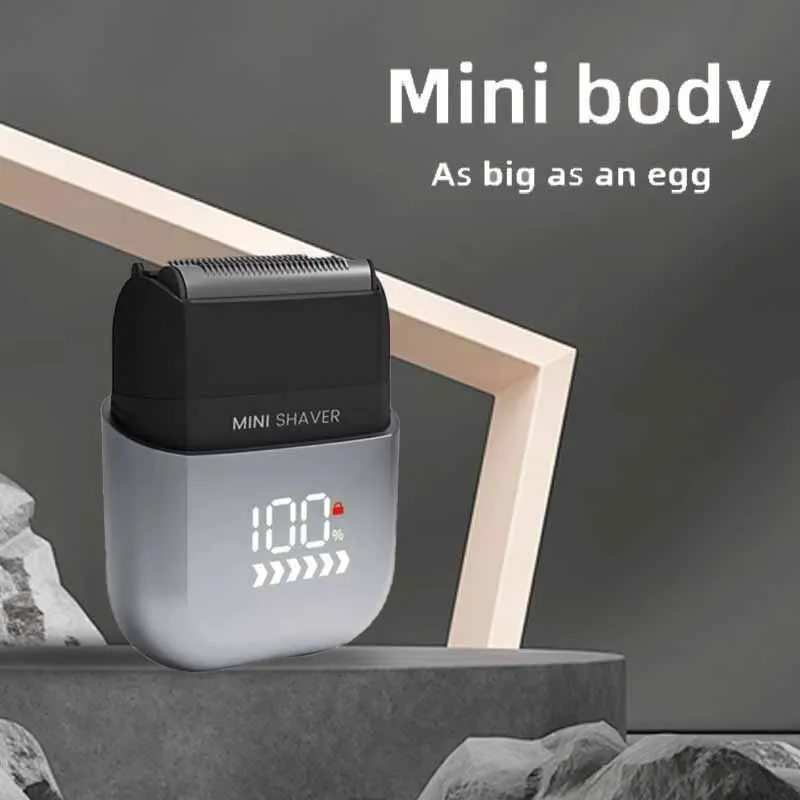 Mijia Professional Waterproof Electric Shaver Rechargeable Shaving Machine for Men Digital Display Beard Trimmer Mini Razor