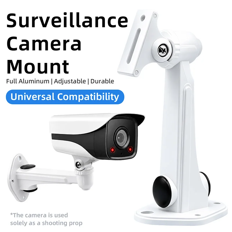 180mm Small Aluminum CCTV Camera Wall Mount Bracket Hidden Cable Duct Adjustable Bullet IP Security Camera Support Stand