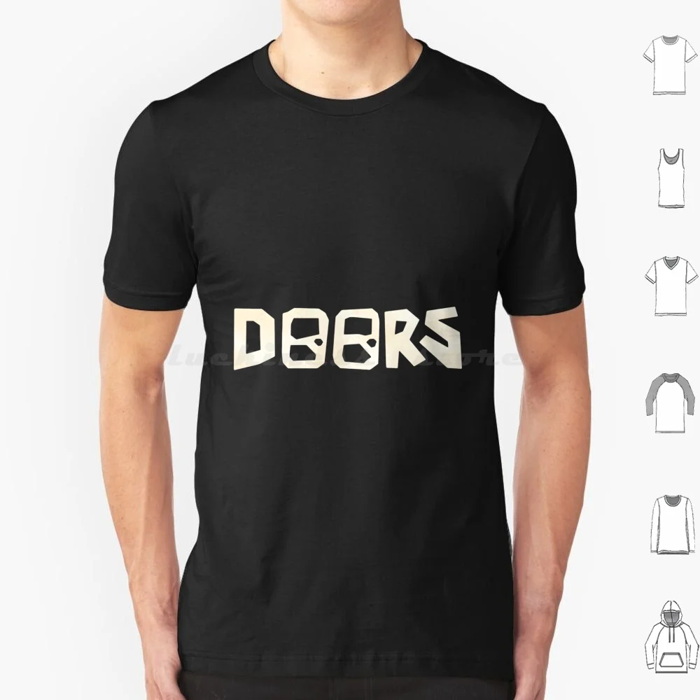 

Doors Title T Shirt Big Size 100% Cotton Doors Game 100 Doors