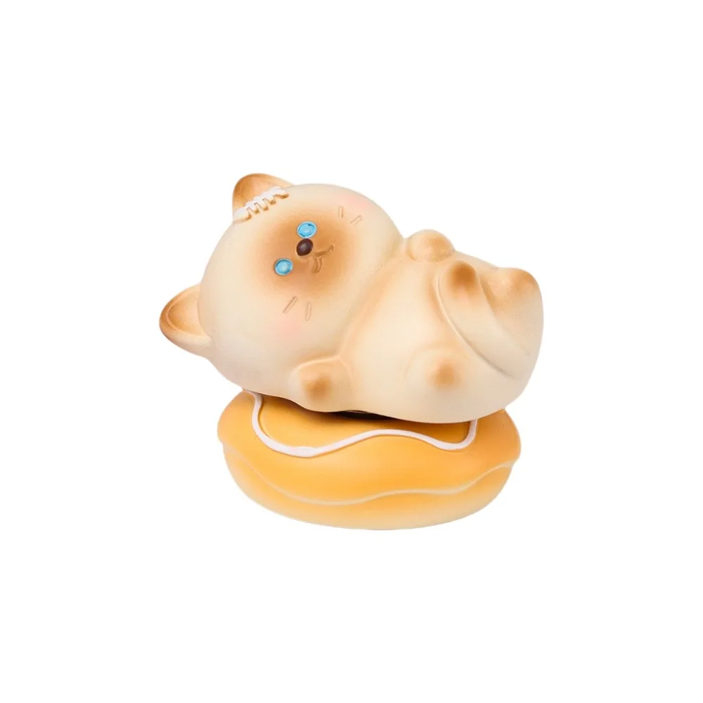 Cute 360° Rotatable Siamese Cat Statue Multicolor Lucky Kitty Rotating Figurine Mini Resin Table Ornament Table Decoration