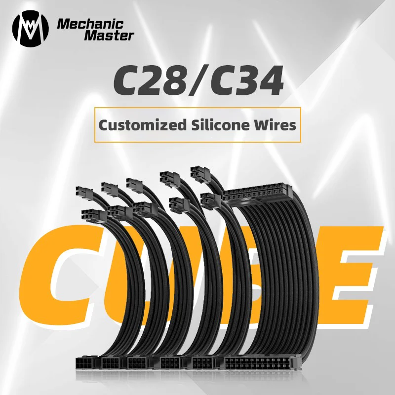 

PC Cables C28/34 Optimized Length Super Customized Silicone Wires(Note GPU Model! )