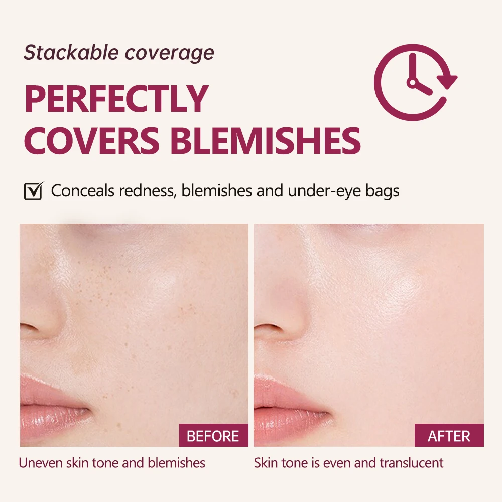 Crema CC semimate, cojín, corrector Natural, blanqueamiento, textura cremosa de larga duración, Base para la cara, cosméticos de maquillaje
