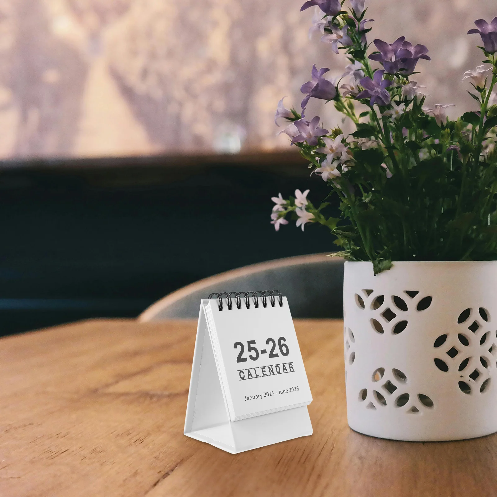 Mini Desk 2025 2026 Small Standing Paper Decor Compact Monthly Planner Office Desktop Calendar For Desk Calendars