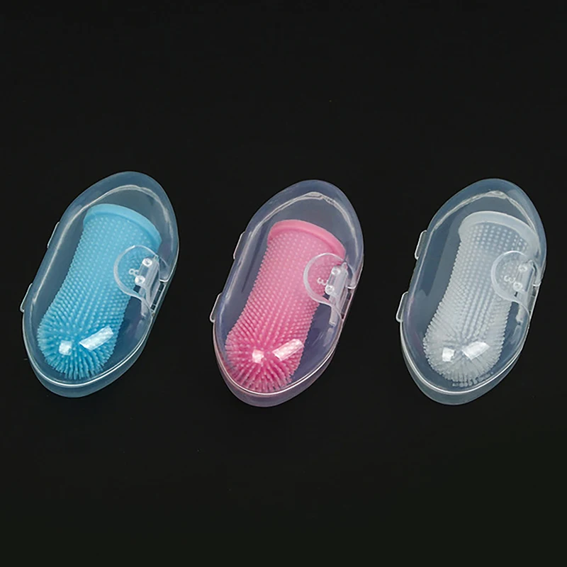 Cane morbido Pet Finger spazzolino da denti pulizia dei denti cura dell'alitosi strumento spazzolino da denti in Silicone forniture per la pulizia del gatto pulizia orale dell'animale domestico