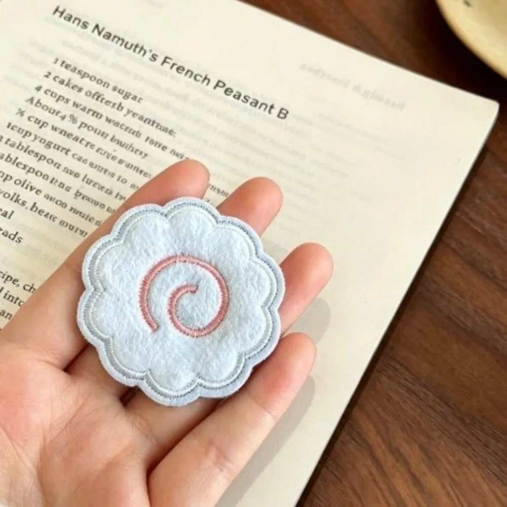 Soft Velvet Fringe Hair Fixing Stickers Shrimp Fish Cake Tape Hair Styling Tool Easy Application Cute Food Pattern