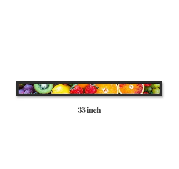 

35" Smart Shelf Edge Bar Lcd Display Supermarket Display Shelf Edge Lcd Display Screen