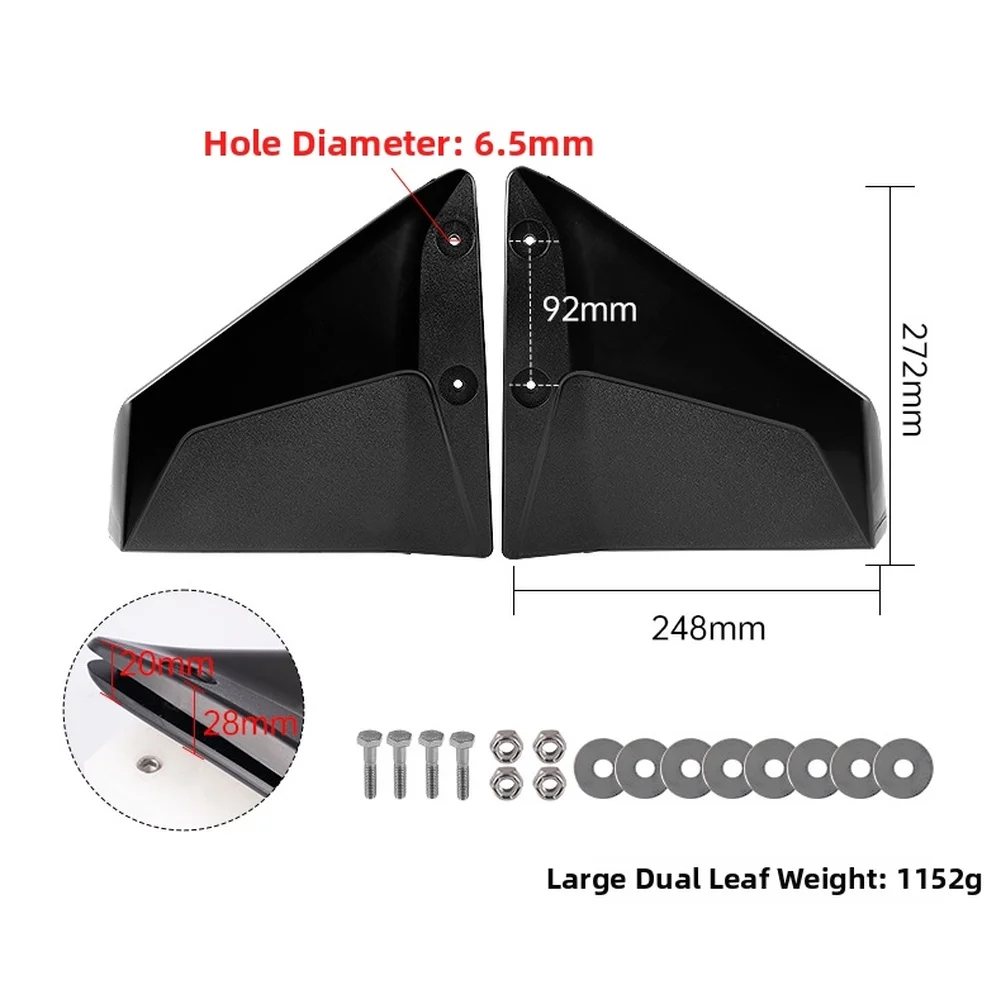 

Outboard Motor Hydrofoil For STABILIZER Made of High Strength PP Fits For 40HP 300HP Engines Reduces Drag and Boosts Efficiency