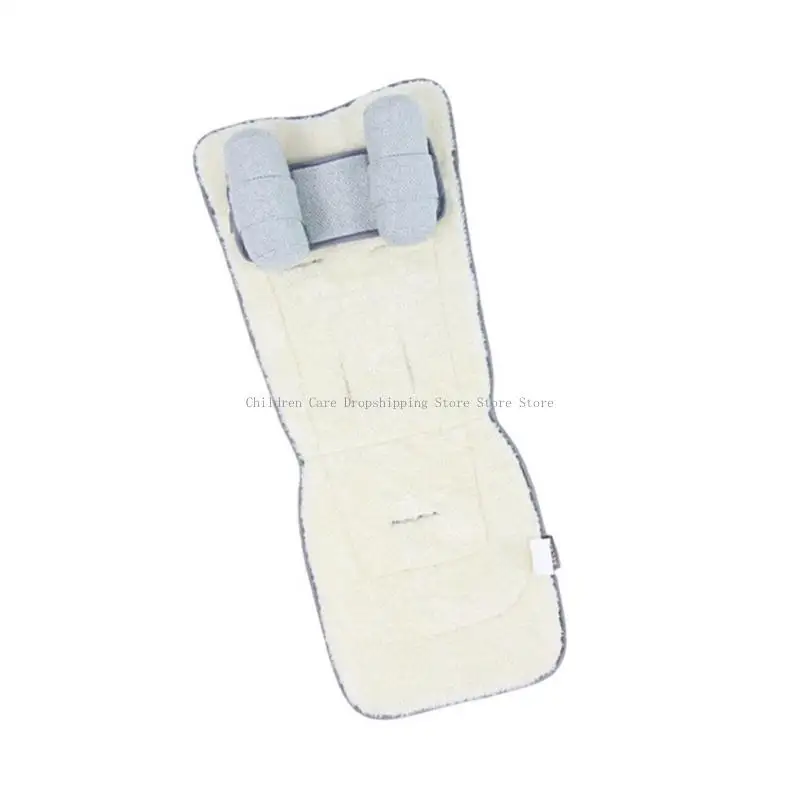 Almofada assento para carrinhos dois lados, resistente ao desgaste, travesseiro apoio para encosto cabeça