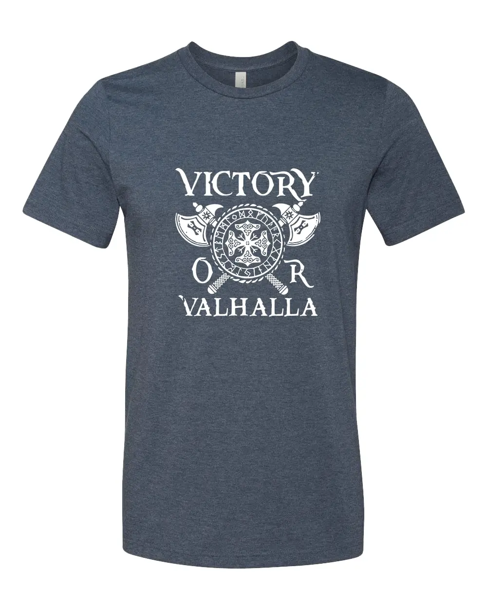 

Victory or Valhalla Nordic Warrior T-Shirt 100% Cotton O-Neck Short Sleeve Summer Casual Mens T-shirt Streetwear