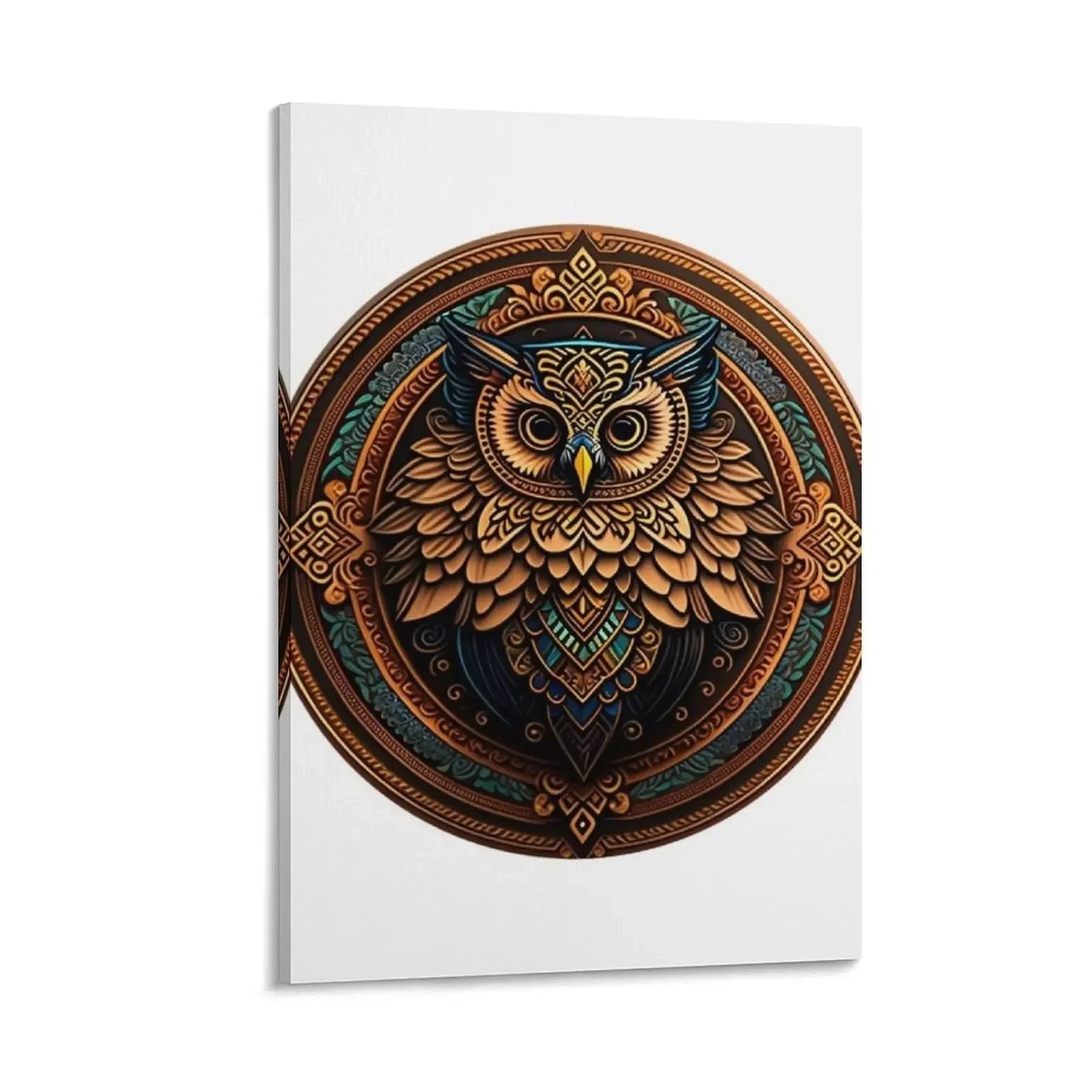 

Owl tribal mandala tattoo Canvas Painting Decoration for bedroom wall decoration decorative frames wall room