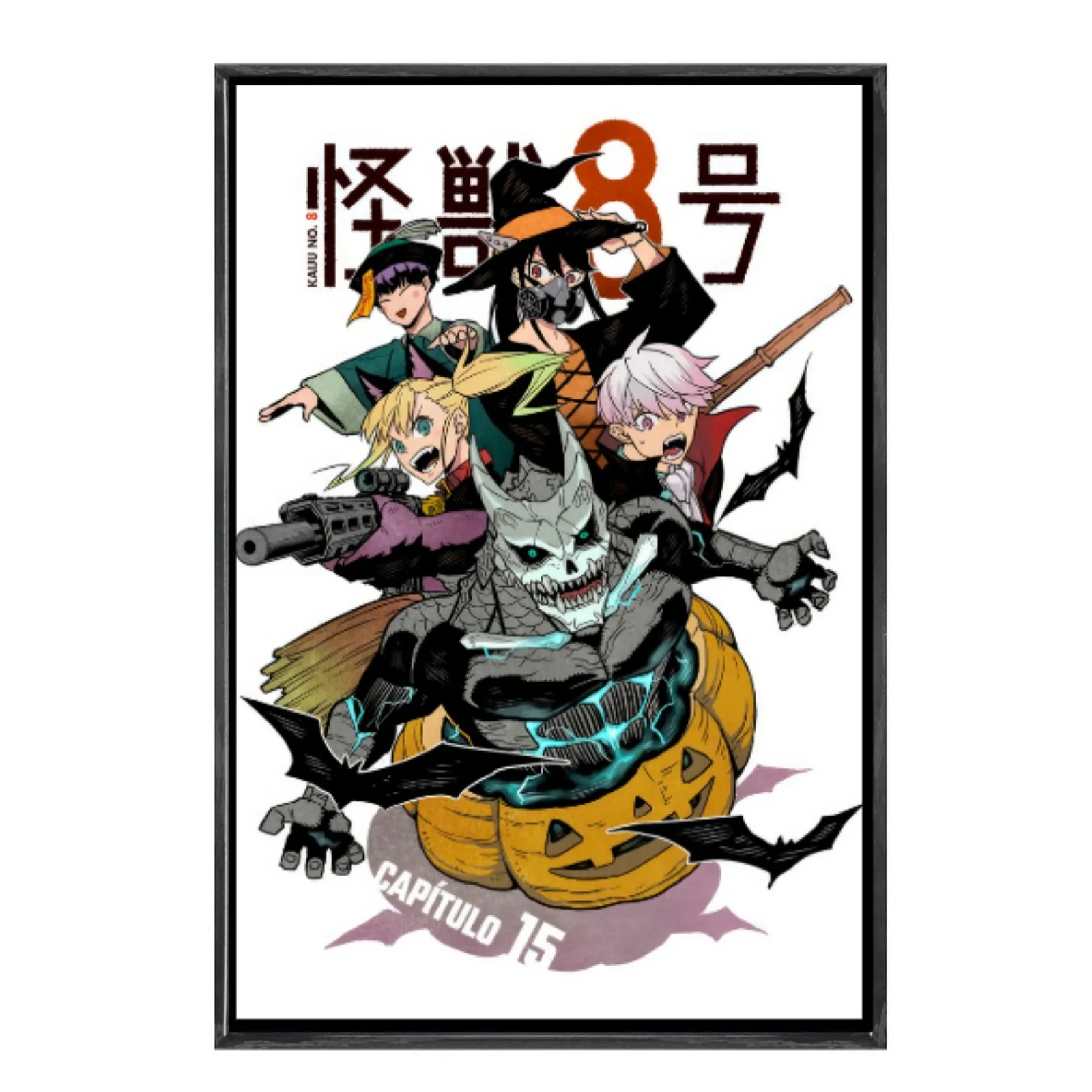 

Японская манга, мультиразмерный холст, постер в двойной рамке, настенное искусство, Кадзю No 8, домашний декор для гостиной, спальни