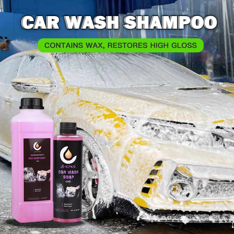 1L Car Wash Shampoo & Wax Cleaning Soap Product Concentrate 1:100 With Water Rich Foam Non Corrosive Liquid Car Accessory