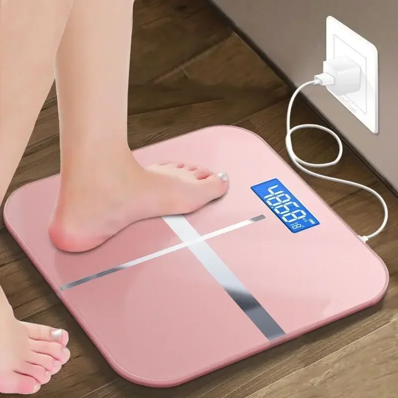 Smart Electronic Weight Scale Smart Health Scale Solid Color Household Precision Weight Measurement Figures USB