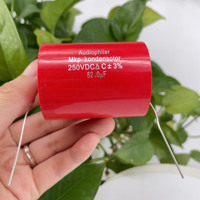 2PCS Audiophiler Axial MKP Capacitor 82uf 250V DC ±3% Test And Matched HIFI Frequency Dividing Audio Capacitance