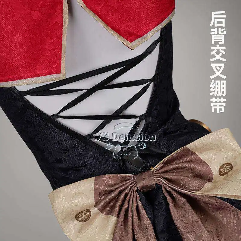 

Zenless Zone Zero Hongdou (Tea Immortal) Cosplay Costume Cheongsam Style Anime Game Costume Women Full Set 1/3 Delusion
