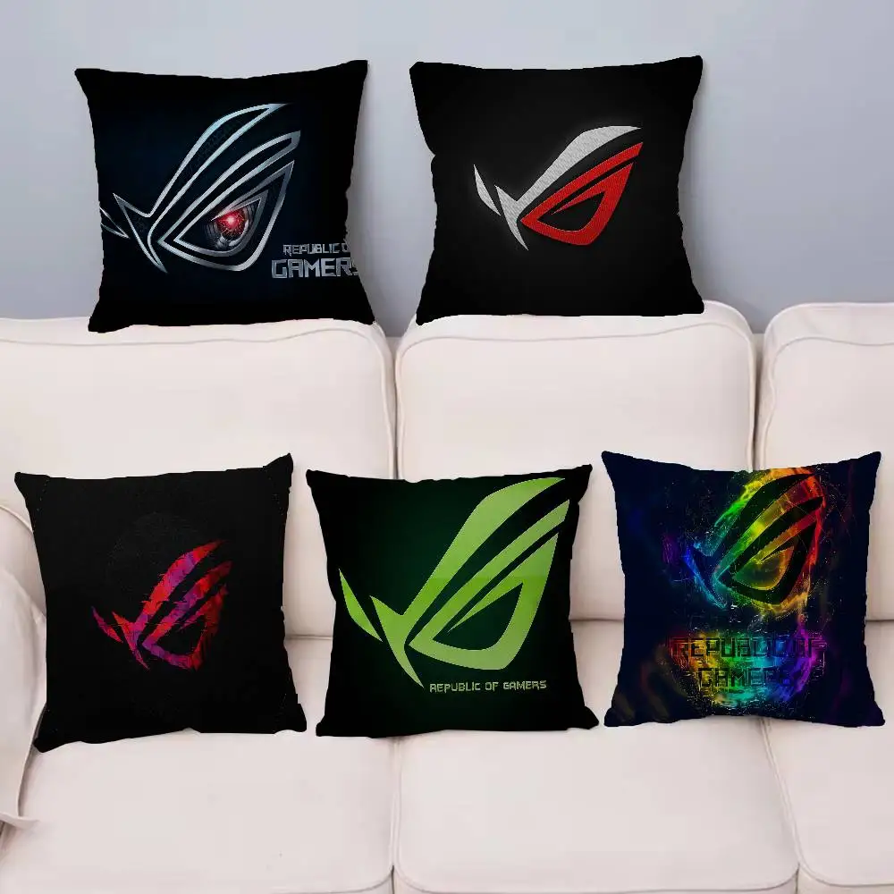 

ASUS R-ROG Republic Cushion Cover Car Throw Pillow Case For Sofa Car Christmas Gift 40x40cm 45x45cm