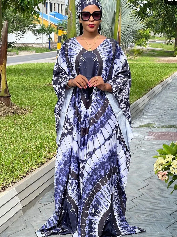 

New African Classic Elegant Print Robe, Plus Size Style for All Seasons Wedding & Feast