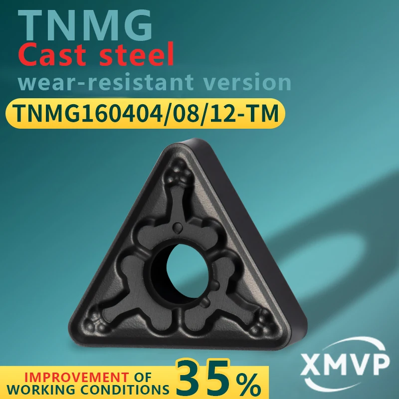 

Треугольный токарный инструмент с ЧПУ TNMG1604040812-TM из литой стали класса BP8118, внешний круглый инструмент с зерном