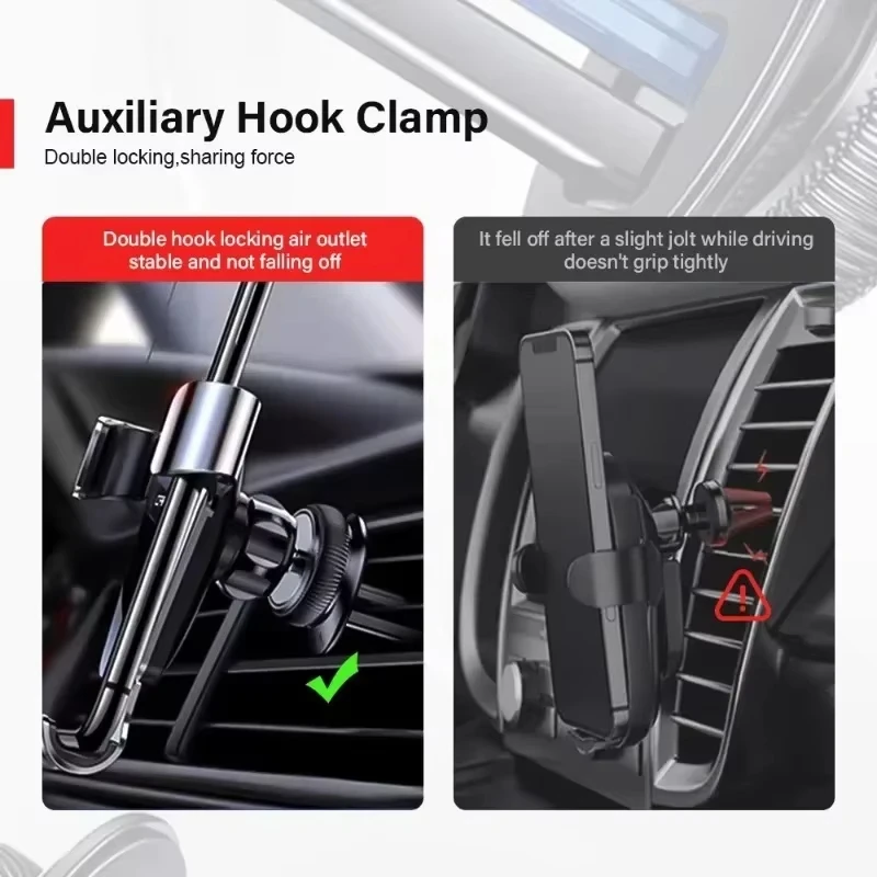 Car Tablet Suction Holder Cell Phone Bracket Adjustable Back Seat Vent Mobile People Stand Auto Supplies For iPad iPhone Samsung