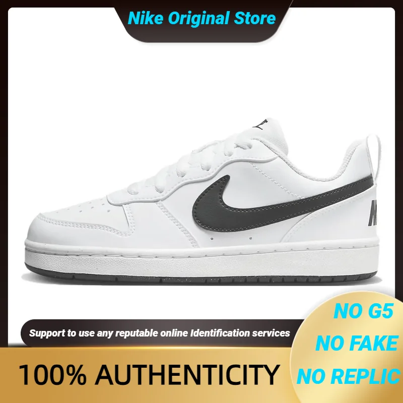 Nike Court Borough Low White Black GS