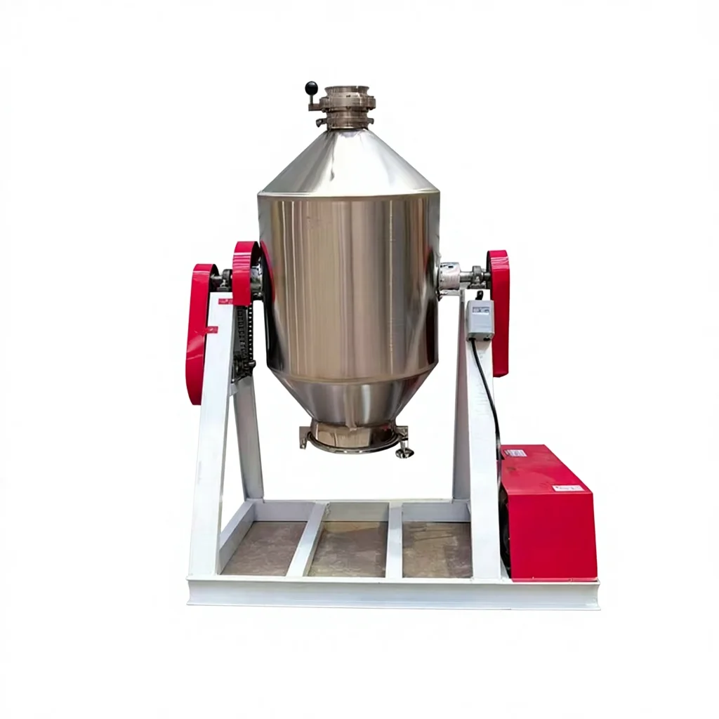 Stainless Steel 304 200L Food Grade Rotating Roller Big Chemical Spice Mixing Food Dry Powder Rotary Machine Drum Mixer