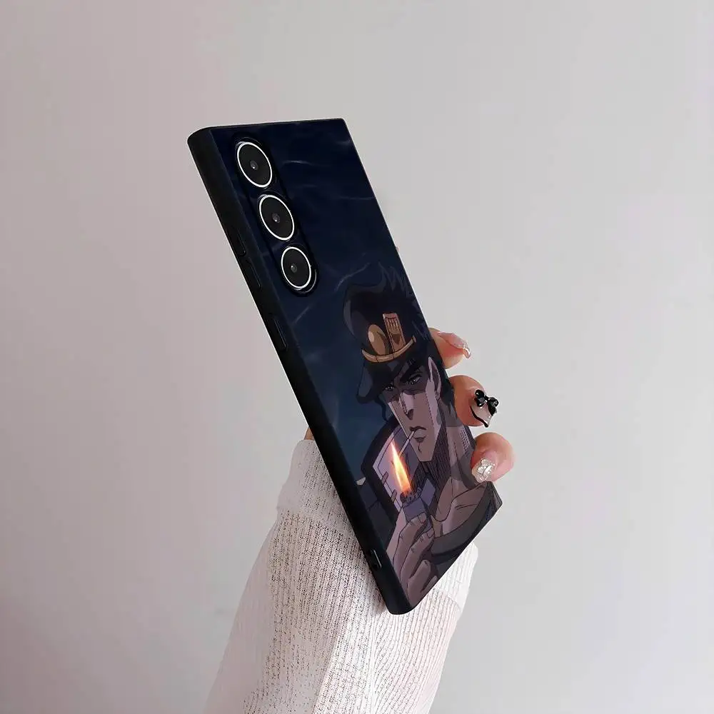 เคสโทรศัพท์อนิเมะ Kujo Coll JOJO เนื้อ TPU นุ่ม ปลอดภัยต่อผิว ใช้ได้กับ Samsung S21/S22/S23/S24/S25 FE/Plus/Ultra