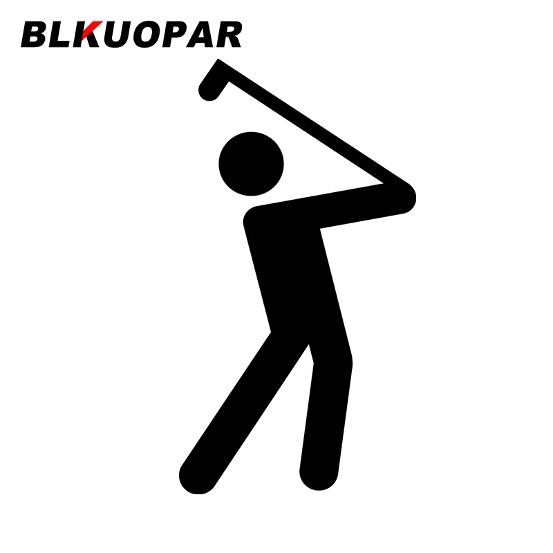 BLKUOPAR für Golfen Hit Swing Autoaufkleber Sonnenschutz Einfache Aufkleber Graffiti Kratzfeste Windschutzscheibe Fenster Dekor Autowaren