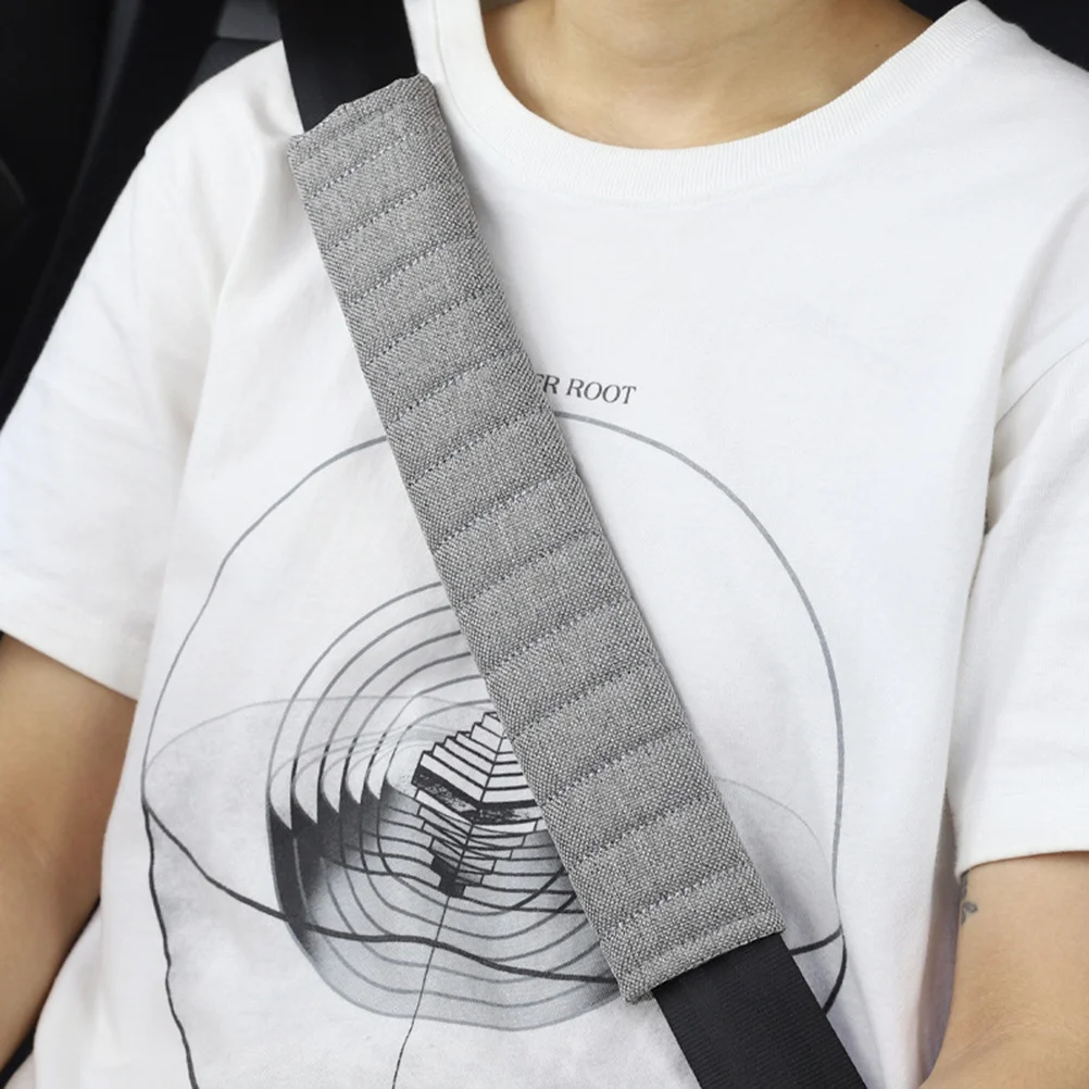 

1pc Safety Belt Cover Car Seat Shoulder Pad Breathable Comfortable Protector Auto Strap Cover Reusable Hook Loop Easy