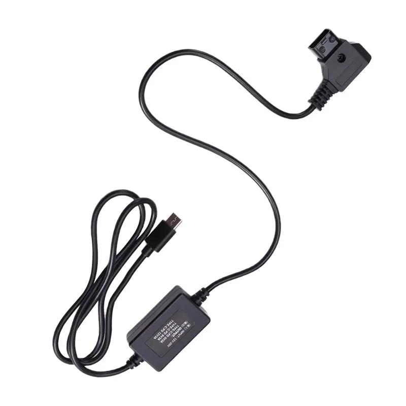 QWE-For Camera Compatible D Tap Male To Type-C Power Cable 3A Multi-Function Fast Charging High Efficiency Multi Guards