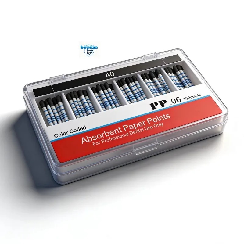 

10 коробок стоматологических абсорбирующих бумажных палочек, стерильные, смешанные размеры 02, 04, 06, конусность 15-40 # Стоматологические материалы для использования стоматологами