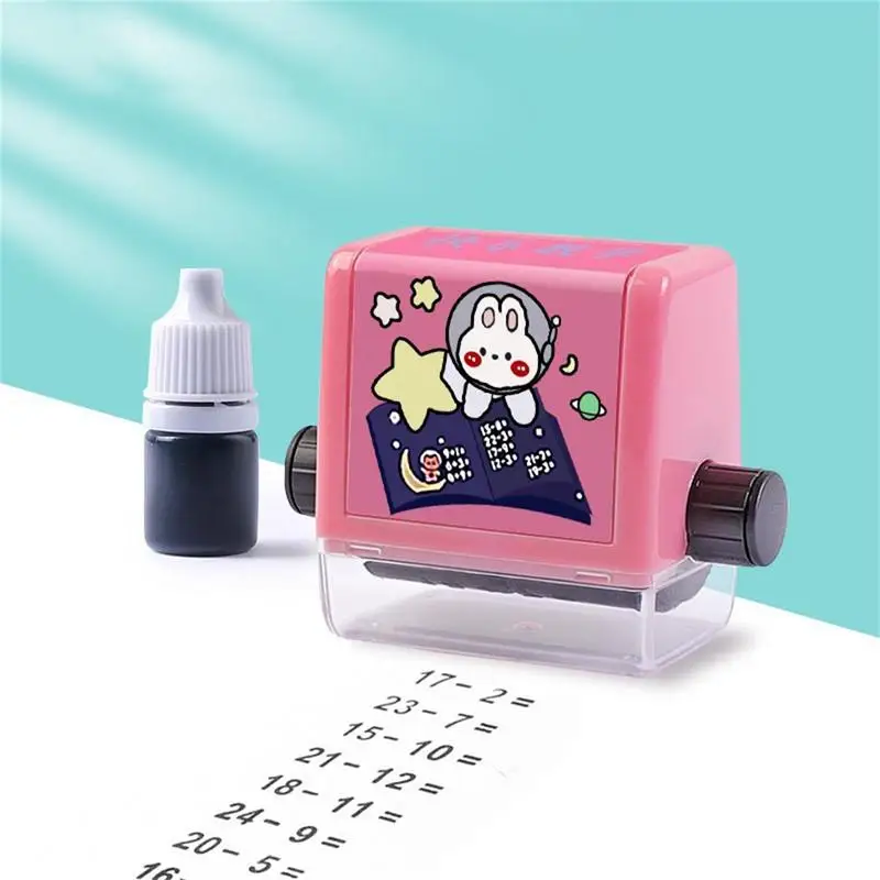 Number Rolling Stamp Addition And Subtraction Question Stamp Within 100 Teaching Math Practice Questions For Preschool