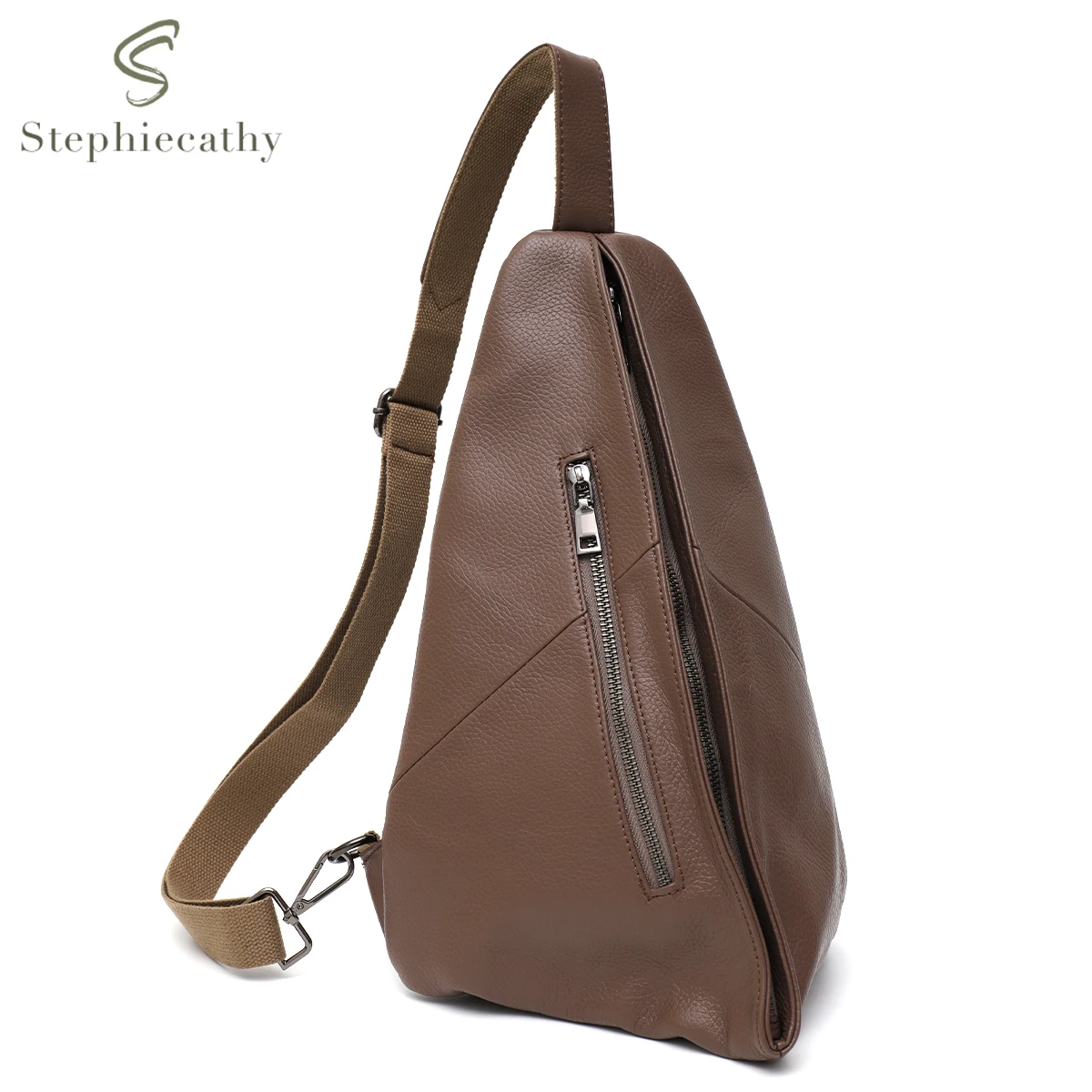 SC Brand New Design Genuine Leather Cross body Shoulder Bags Unisex for Women Men Fashion Casual Daily Style Chest Pack Portable