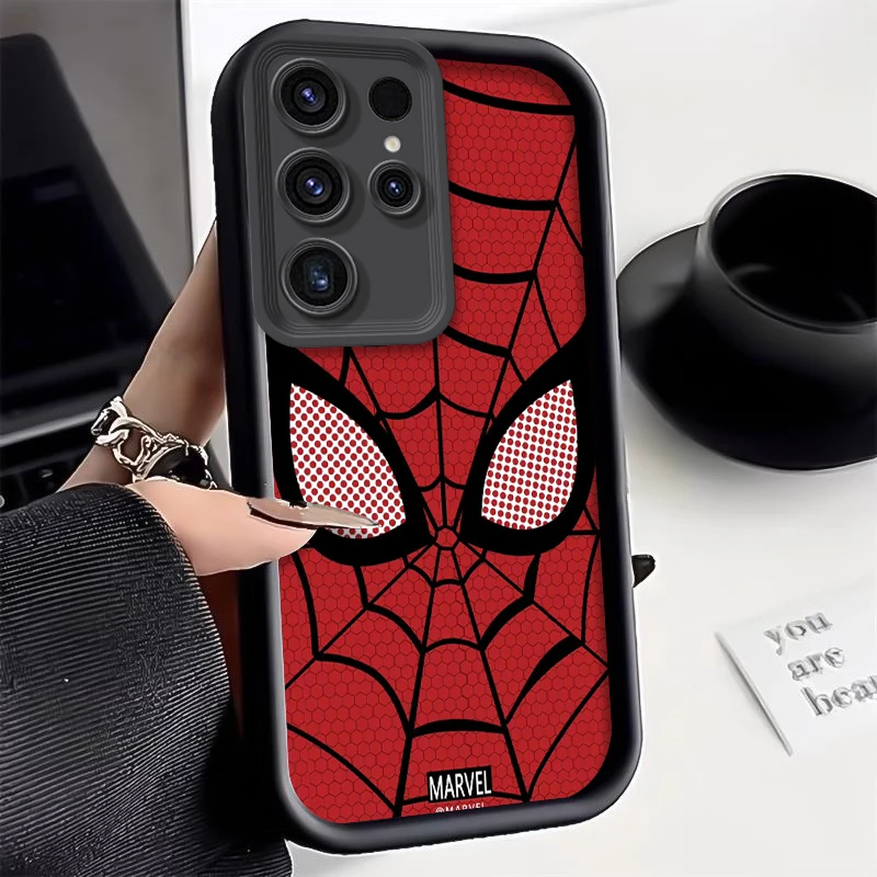 Marve Spider Man Fashion Fall Shockproof Case For Samsung Galaxy S24 S23 Ultra S22 S21 Plus FE A54 A53 A52 Soft TPU Cover WK201