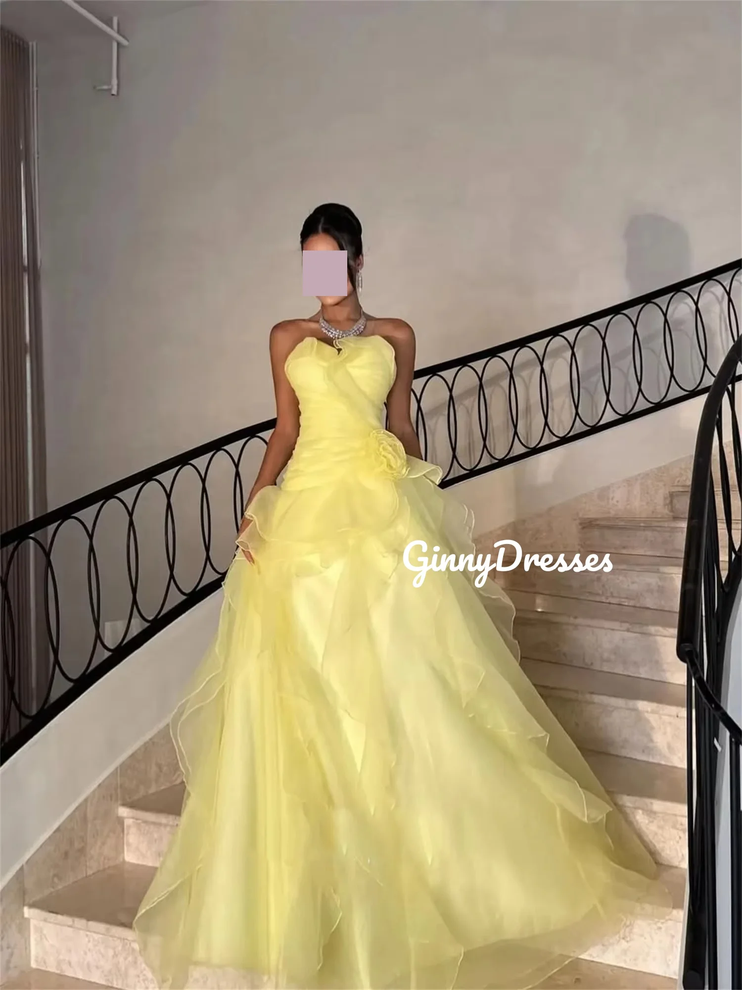 Suknie balowe szyte na miarę, linia A, dekolt w serduszko, długość do podłogi, eleganckie sukienki na przyjęcia dla kobiet, falbany, tiulowe sukienki koktajlowe, zapinane na zamek, bez rękawów.