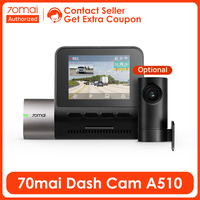 70mai Dash Cam A510 2024 New Global 140FOV 1944P HDR ADAS GPS Car Camera 70mai A510 DVR Support Rear Cam 24H Parking Monitor