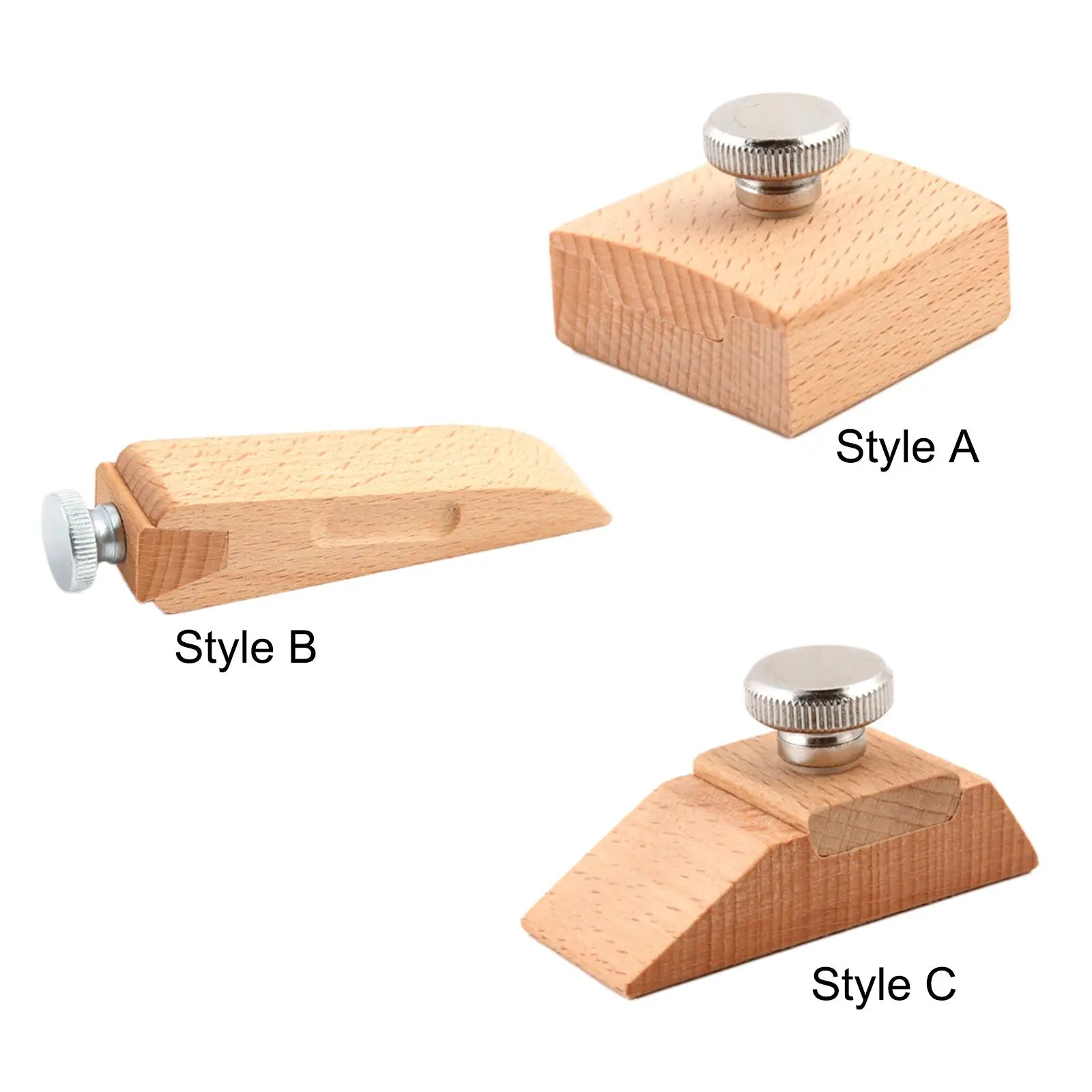 Wooden Sanding Block Hand Sander Edge Burnisher DIY Practical Leather Polishing Tool for Leatherwork, Household