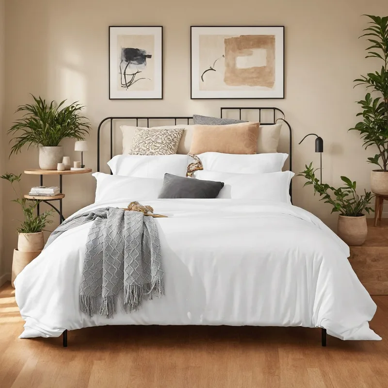 

Pure Color Pillowcase Set Cute Pink Three Piece Hotel Microfiber Brushed Ultra Soft Washable Hand Washable Bedding