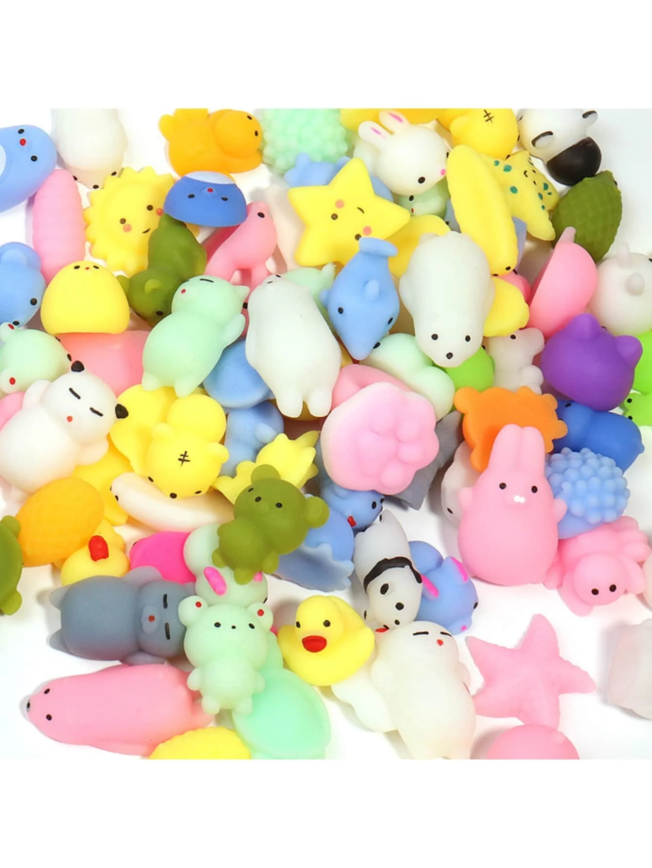 Zufällige Kawaii Mochi Squishy-Spielzeuge für Kinder, Partygeschenke, Mini-Spielzeug zum Stressabbau
