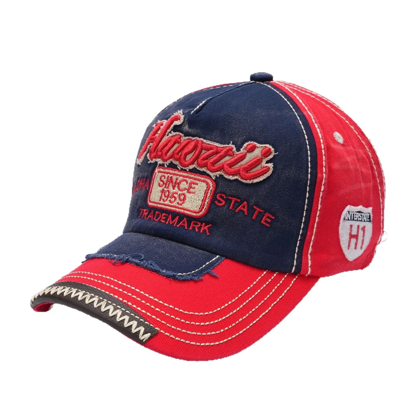 Koreanische Retro Männer Frauen Baseball Hüte Baumwolle Snapback Caps Stickerei Waschen Vielseitig Mode Brief Freizeit Sonnencreme Im Freien – Detail 5