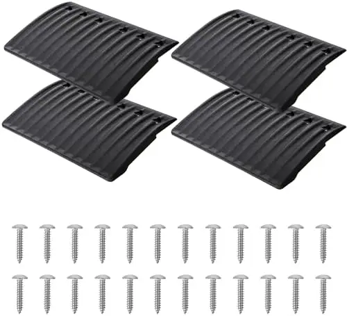 

RunNico Snowmobile Trailer Edge Glides 9"x6" - Easy Install, Reduces Friction, Includes 24/48 Screws