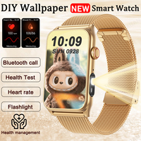 2025 New SmartWatch For huawei Blood pressure Bluetooth Call Smart bracelet Watch Women Health Sport Fitness DIY For Labubu face