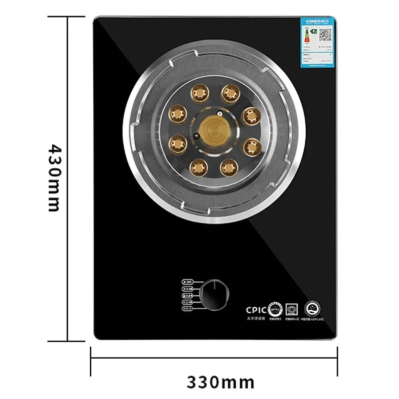 5.2KW 가스 스토브 단일 스토브 액화 석유 가스 데스크탑 임베디드 단일 천연 가스 가스 스토브 가정용 강한 불