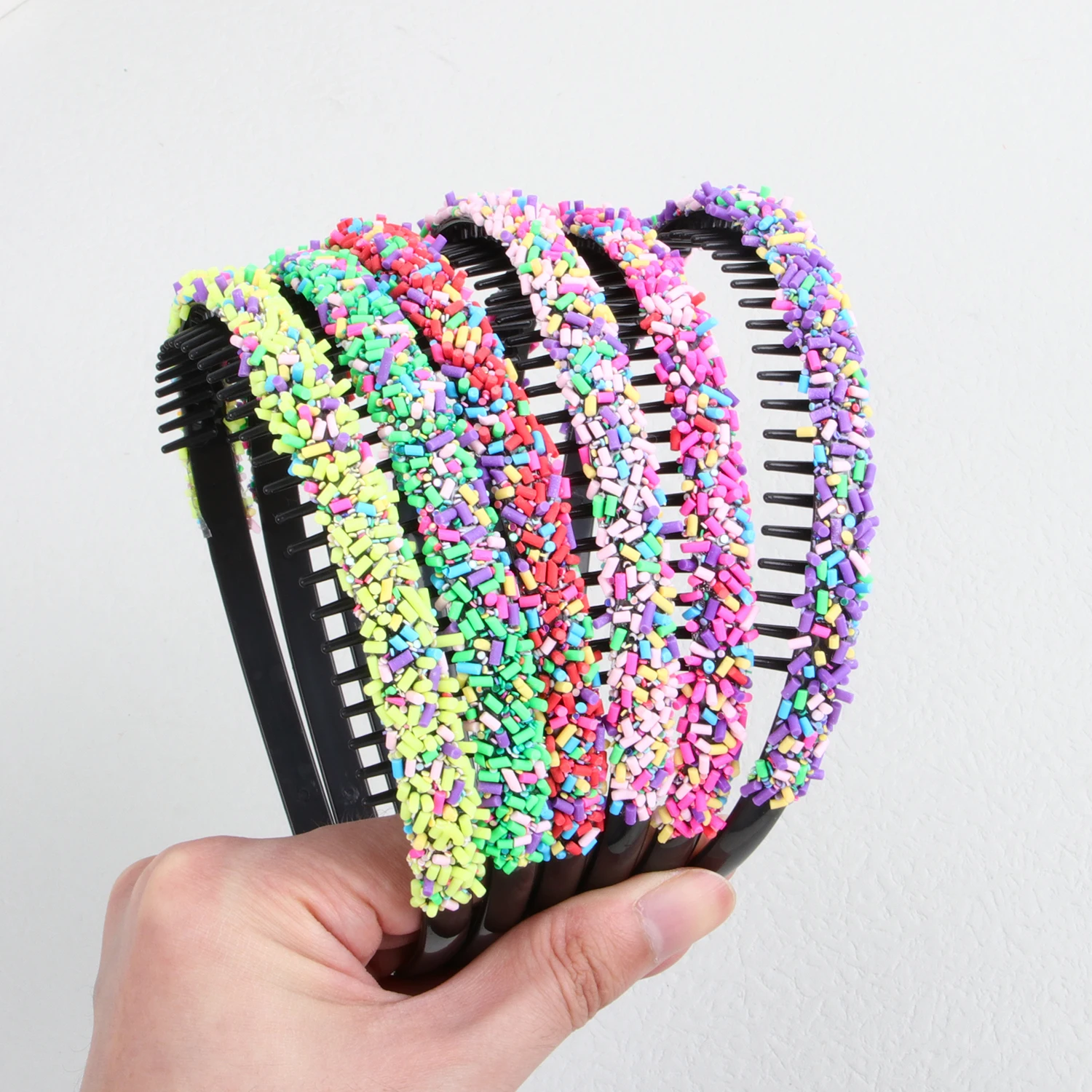 Cute Glitter Crystal Headbands Girls Teeth Hairbands Cute Girls Headbands Kids Children Party Decoration Hair Accessories